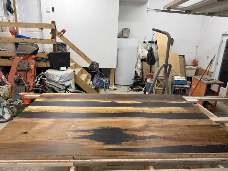 Obsidian River Table